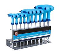 Blue Spot Tools 12186 Juego de llaves hexagonales con mango en T métrico (2-10 mm)