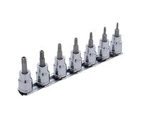Blue Spot Tools Juego de 7 puntas Torx de seguridad de 3/8 pulgadas (T10-T40)