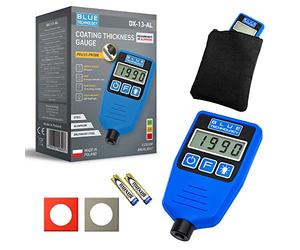 Blue Technology Medidore de Espesor DX-13-AL | Acero y Aluminio | Indicador de Espesor de Recubrimiento Probador de Pintura para automóvil Hecho en la UE
