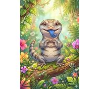 Blue Tongue Skink Journal - Cute Heart Hands Cover: Part of the Reptile & Amphibian Collection • Lined Notebook for Kids, Teens & Adults