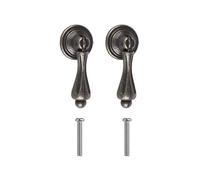 Bluecell 2 pomos decorativos de metal para cajones de color bronce antiguo con tornillo