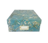 Blueprint Collections Van Gogh VGAB5887 - Caja de almacenamiento decorativa con tapa, oficina en casa, cajas de almacenamiento de cartón con tapas, caja de almacenamiento con tapa
