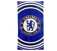 BLUES- Toalla de playa oficial del Chelsea FC (100% algodón, 70 x 140 cm)