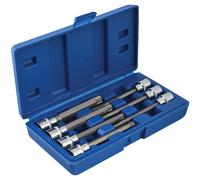 BlueSpot Tools 01514 Extra Largo 3/8in Cuadrado Drive TORX Bit Sockets 7 Piezas