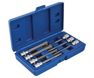 BlueSpot Tools 01514 Extra Largo 3/8in Cuadrado Drive TORX Bit Sockets 7 Piezas