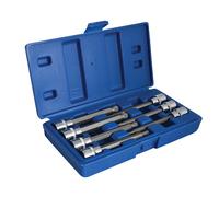 BlueSpot Tools 1cm Drive Extra Largo Broca Spline Set, 7 Piezas B/S01512