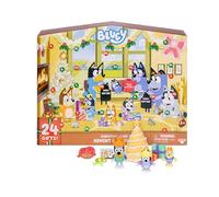 Bluey Calendario de Adviento de Navidad, este paquete sorpresa de Bluey muy festivo tiene 24 sorpresas detrás de 24 ventanas diferentes, incluye 3 figuras de natación de Navidad, 18 accesorios y 3