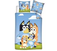 Bluey family funda nórdica cama 90 140x200 + funda almohada 65x65 azu