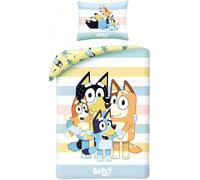 Bluey Funda Nórdica Cama 90 140x200 + Funda Almohada 65x65 Botones Heeler