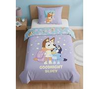 Bluey Goodnight Funda Nórdica Cama 90 140x200 + Funda Almohada Lavanda