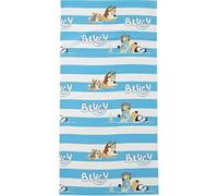 BlueY Toalla de playa para niños - Toalla pequeña con estampado de color azul - 70 x 140 cm - Fabricada en 100% poliéster de 240 g/m²