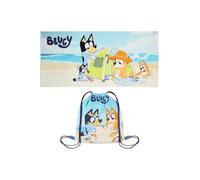 Bluey Toalla de Playa Plegable y de Baño para Niños y Niñas