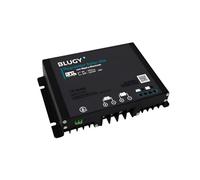 Blugy Regulador solar 20A MPPT, para sistemas de 12/24V, con Bluetooth, indicador LED, selección batería húmeda, gel, AGM y Litio, APP versión Android, Boost, ecualización, flotante