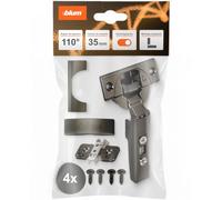 blum 4x CLIP top BLUMOTION bisagra 35mm | Tope total | negro ónice