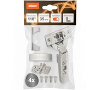 blum 4x CLIP top BLUMOTION bisagra 35mm | Tope total | niquelado