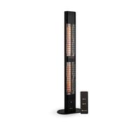 blumfeldt Heat Guru, estufa exterior eléctrica, calefactor infrarrojo, IP54 exterior, unidad vertical con mando a distancia, 3000 W