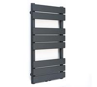 blumfeldt Radiador Electrico Bajo Consumo, Estufa Vertical Montaje Pared Cuarto Baño, Radiadores Silenciosos con Termostato, Estufa de Agua Caliente Alto y Vertical de 355 W, Calefactor Baño
