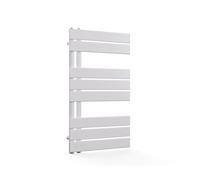blumfeldt Radiador Toallero - 320W Montaje en Pared, Diseño Moderno de Acero, Conexión Lateral, Toallero Eléctrico para Baño, Salón & Oficina, 45x80 cm, Blanco
