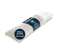 Blumtal Almohada para Dormir de Lado 40 x 145 + Funda - Almohada Dormir de Lado Certificada Oeko-Tex - Almohada Embarazada con Relleno Regulable - Almohada Grande y Larga para Abrazar