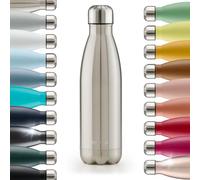 Blumtal® Botella Térmica Charles - Acero Inoxidable 350 ml Sin BPA - Aislada - Garrafa Térmica - Termo Agua Fría - Plateado