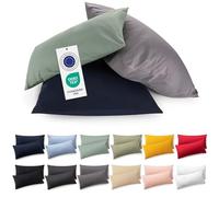 Blumtal Funda Almohada 40x70 cm Funda Cojin - Fundas de Almohada 40x70 de 100% Algodón Suave Certificado Oeko-Tex - Fundas Cojines Set de 2-40x70 cm con Cremallera - Rojo