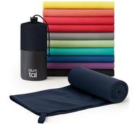 Blumtal Toalla Microfibra 200x100 cm - Secado Rápido para Gimnasio, Yoga - Grande, Azul Marino