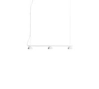 Blush Rail 3 Lámpara Colgante Blanco Mate