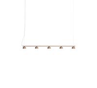 Blush Rail 5 Lámpara Colgante Beige Cálido