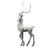 BLWOTMOR Adornos Creativos de Renos, Ligeros, Lujosos, Decoración Moderna de Ciervos para Navidad, Regalos de Escritorio, Escultura de Alce, Decoración del,