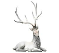BLWOTMOR Adornos Creativos de Renos, Ligeros, Lujosos, Decoración Moderna de Ciervos para Navidad, Regalos de Escritorio, Escultura de Alce, Decoración del,