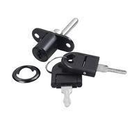 BLWOTMOR de émbolo de Aleación de Zinc, de émbolo Portátil, de Cilindro para Armario, de Cajón, de émbolo Par, 16 mm negro