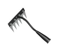 BLWOTMOR Escardillo Manual con Afiladas Removedor de Ergonómico Herramienta para Desr Resistente Extractora de Raíces para Jardín Adecuada, 6 Púas