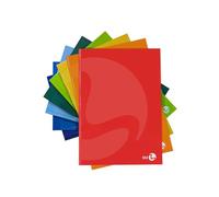 BM BeMore Cartonato Color 0105365 - Cuaderno de cartón A5, rayas 1R, rayas sin mármoles, tapa cartón pesado, papel 80 g/m², colores surtidos, paquete de 5 unidades