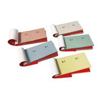 BM BeMore Mod 12/10B, 0102189, bloc numerado de 1-100, formato 13 cm x 6 cm, paquete de 10 bloques, color surtido