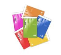 BM BeMore - Notes Derby 0100011 - Bloc de notas de punto metálico - Formato A6 - Rayas de 5 mm con cuadrados de 5 mm - Papel de 60 g/m² - Paquete de 10 unidades