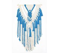 BMIDRUT - Tapiz de macramé tejido para colgar en la pared, estilo bohemio, decoración de pared hecha a mano para boda, dormitorio, sala de estar, fondo de pared 43x75 cm/17x30 Pulgadas