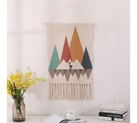 BMIDRUT Tapiz de macramé tejido para colgar en la pared, tapices bohemios, tapiz de arte para apartamento, dormitorio, decoración del hogar 50x85cm