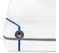BMM Colchón 200x200 cm Classic XXL Grado de firmeza H4 Extra Firme, colchón de Espuma fría, colchón ergonómico de 7 Zonas, Altura de 12 cm.
