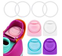 BMSQOFD 4 Juegos de Recambio de Silicona Sello-Tapón y Junta Tórica para la Tapa Owala FreeSip,Piezas de Recambio y Accesorios de Goma para la Botella Owala 470 560 710 740 950 1180 ml-Libre de BPA,D2