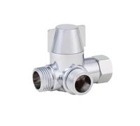 BNGDFDGH Válvula desviadora de ducha de 3 vías con adaptador T roscado G1/2 for divisor de grifo y manguera for una mejor conmutación del flujo de agua(Silver)