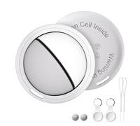 Bnlei Localizador Smart Air Tracker Tag Funciona con Apple Buscar (Solo iOS), Batería de Repuesto Incluida, Bluetooth Rastreador para Llaves, Coche, Bicicleta, Bolso (Blanco, Paquete de 2)