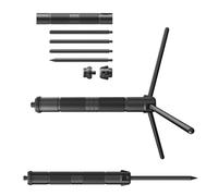 Bnojjellol Tipo de aleación de aluminio, trípodes con almohadilla antideslizante, soporte de luz, accesorios de transmisión en vivo, soporte de luz al aire libre con base antideslizante
