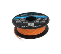 BNTECHGO, Bobina de cable de silicona flexible calibre 18 AWG, de cobre estañado trenzado, carrete de 76 m, Naranja