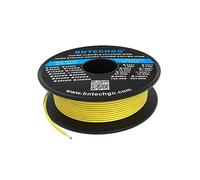 BNTECHGO, Bobina de cable de silicona flexible calibre 18 AWG, de cobre estañado trenzado, carrete de 76 m, Amarillo