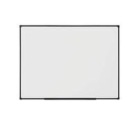 BoardsPlus Economy Pizarra Blanca Magnética, 60 x 45 cm, Superficie de Acero Lacado en Seco, Marco de Tech Alloy Negro