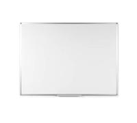BoardsPlus - Pizarra blanca con marco de aluminio y bandeja, 60 x 45 cm (no magnética)