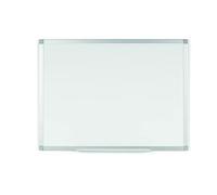 BoardsPlus - Pizarra blanca magnética con marco de aluminio y bandeja, 60 x 45 cm