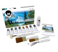 Bob Ross Meister - Juego de pinturas al óleo y pinceles (15 piezas)