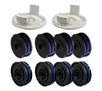 Bobina de desbrozadora Φ1,5 mm 8 m para RAC123, compatible con Ryobi RLT4027, RLT4125, RLT5027, RLT6030, RLT5127, RLT6130-5132002670, carrete de repuesto para recortadora de cuerdas con cubierta