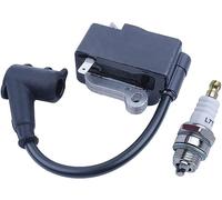 Bobina de Encendido con Spark Plug para STIHL MS270 MS280 Motosierra, ADEFOL Módulo de Bobina de Encendido Duradero Piezas de Motosierra Profesional Accesorios (con Bujía)